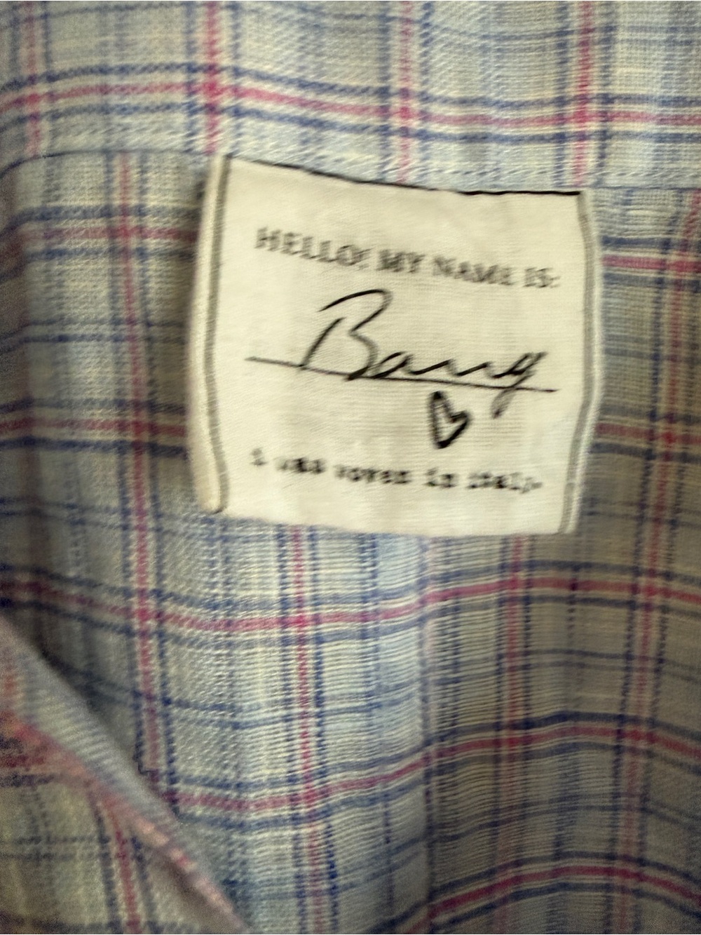 Frank & Eileen Women’s Barry Light Blue/Pink Plaid Button-Up Linen Shirt - Picture 4 of 9